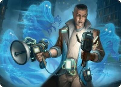 Magic: The Gathering - Art Series: Duskmourn: House of Horror - Paranormal Analyst Art Card - Normal