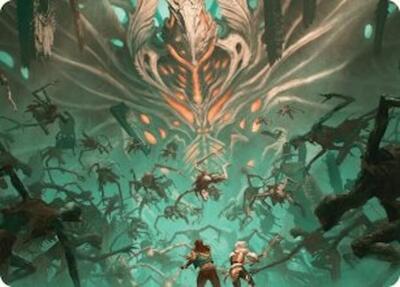 Magic: The Gathering - Art Series: Duskmourn: House of Horror - Valgavoth's Onslaught Art Card - Normal