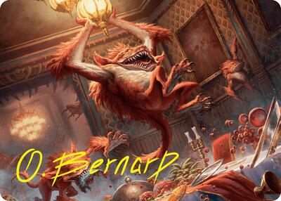 Magic: The Gathering - Art Series: Duskmourn: House of Horror - Midnight Mayhem Art Card (Gold-Stamped Signature) - Normal