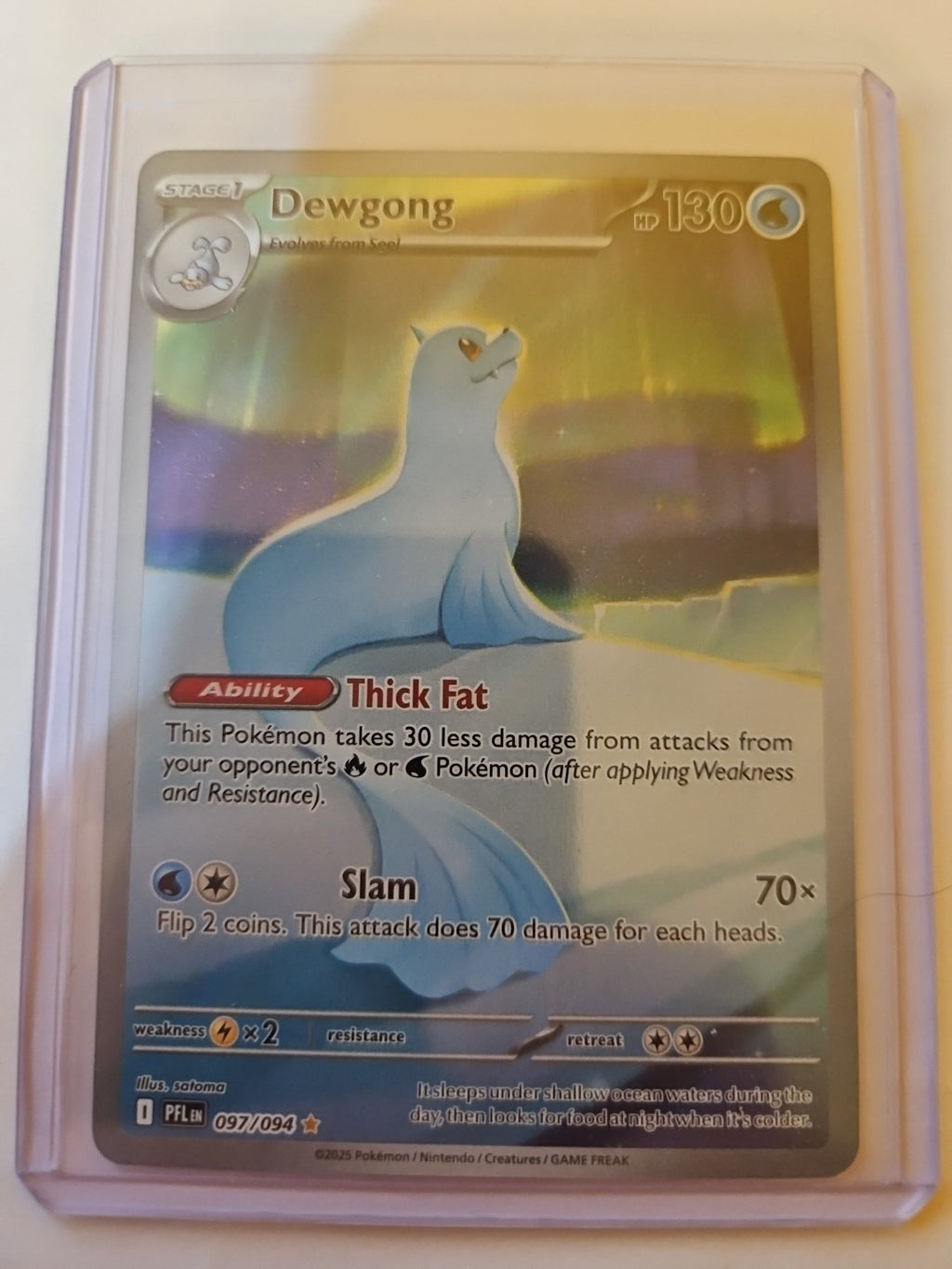 Pokemon - Phantasmal Flames - Dewgong - 097/094 - Illustration Rare - Anime Card Craze