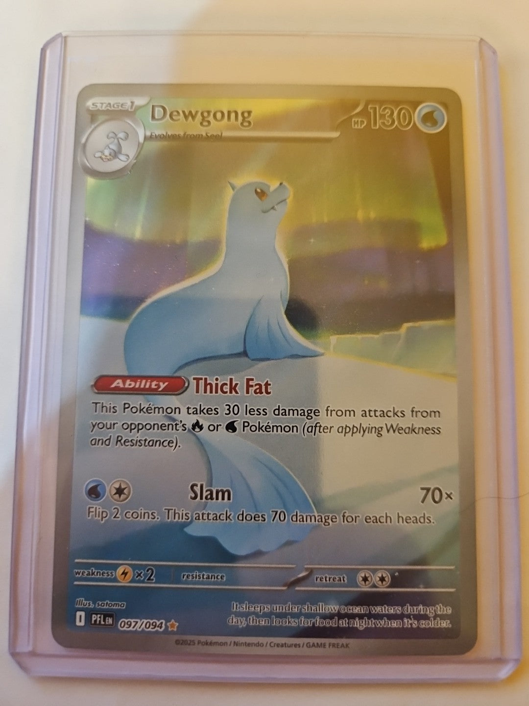 Pokemon - Phantasmal Flames - Dewgong - 097/094 - Illustration Rare - Anime Card Craze