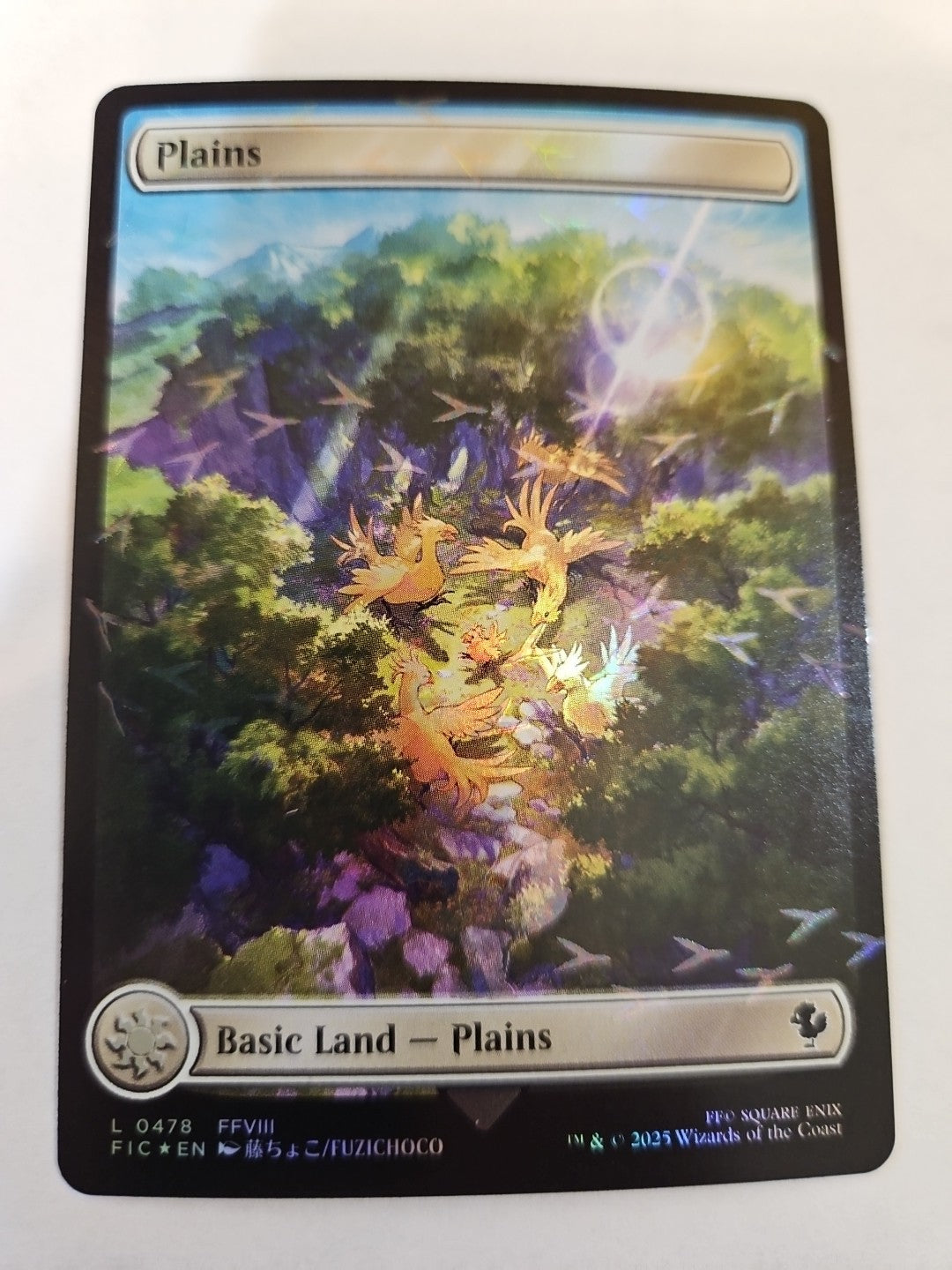 MTG - FINAL FANTASY - Plains (478) (Chocobo Track Foil)