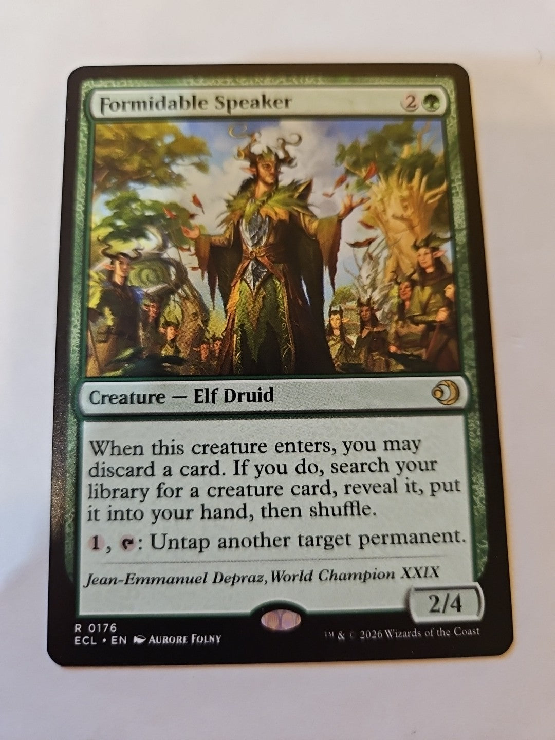 MTG - Lorwyn Eclipsed - Formidable Speaker - NM - NF