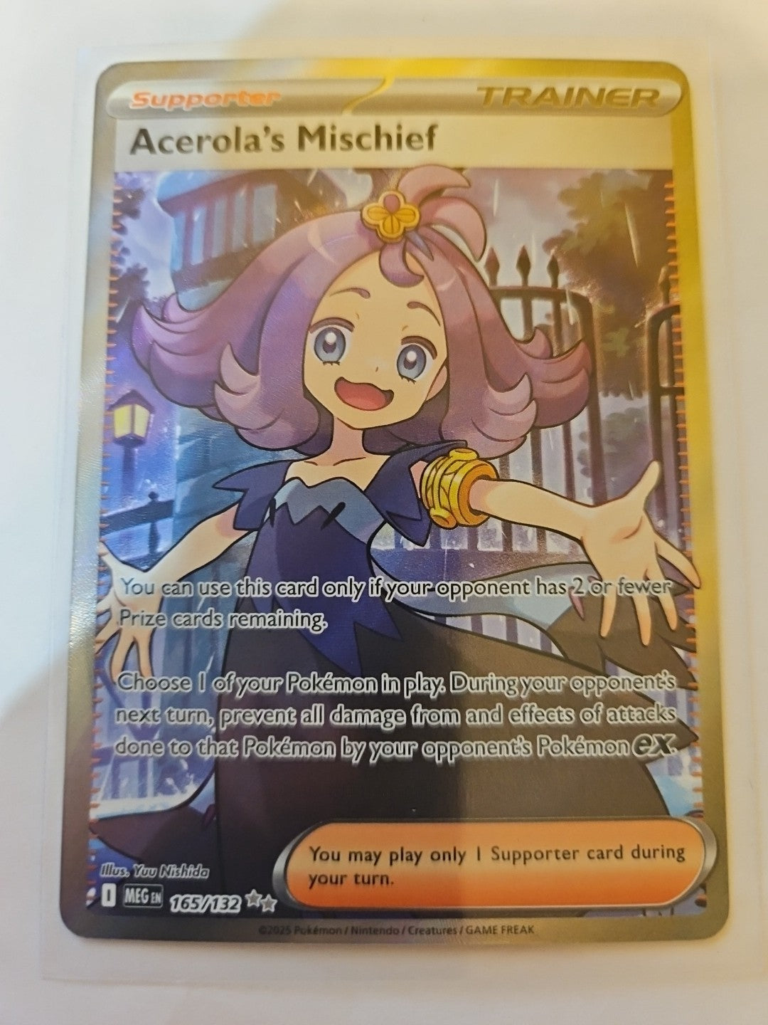 Pokemon - Mega Evolution - Acerola's Mischief - 165/132 - Full Art Ultra Rare - Anime Card Craze