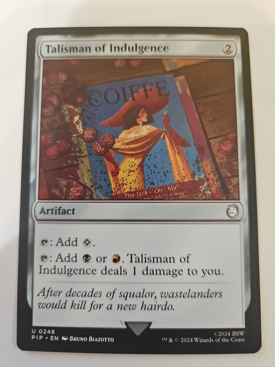 MTG - Universes Beyond: Fallout - Talisman of Indulgence - NM - NF