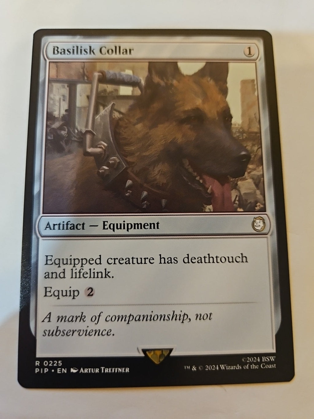 MTG - Universes Beyond: Fallout - Basilisk Collar - NM - NF