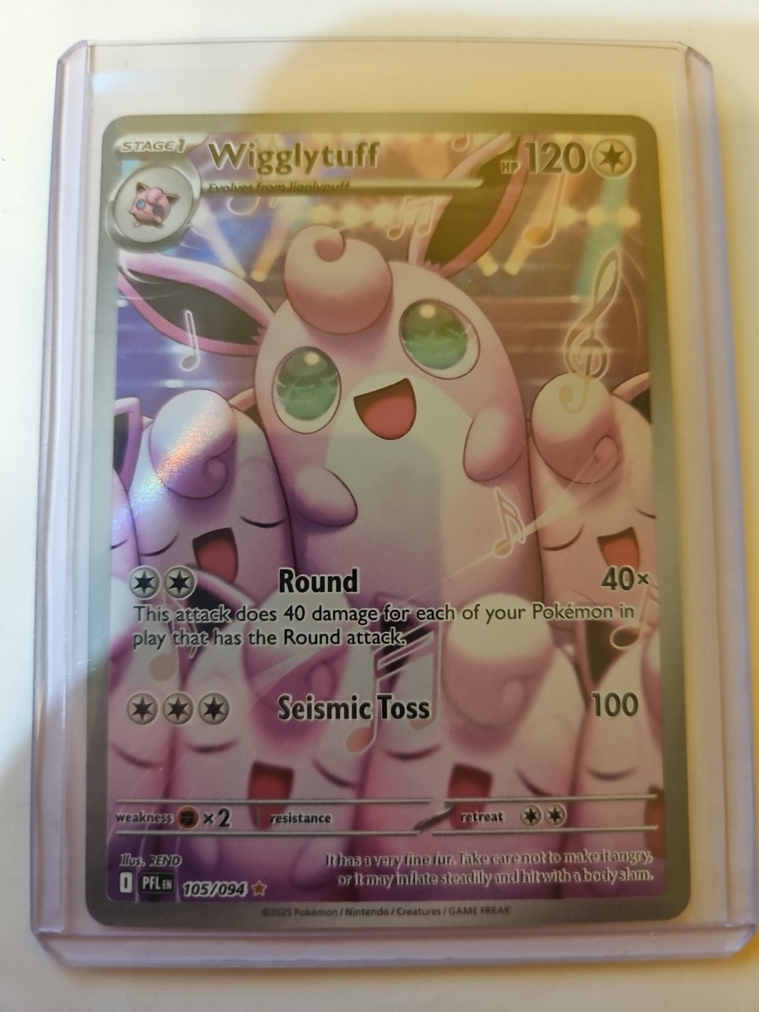 Pokemon - Phantasmal Flames - Wigglytuff - 105/094 - Illustration Rare - Anime Card Craze