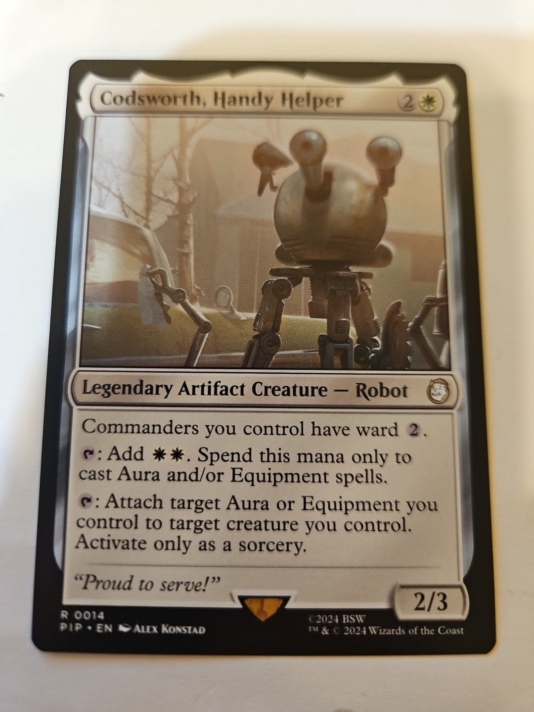 MTG - Universes Beyond: Fallout - Codsworth, Handy Helper - NM - NF