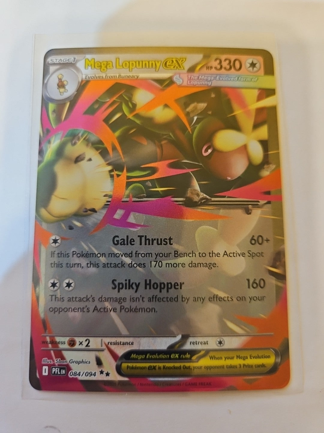 Pokemon - Phantasmal Flames - Mega Lopunny ex - 084/094 - Double Rare - Anime Card Craze