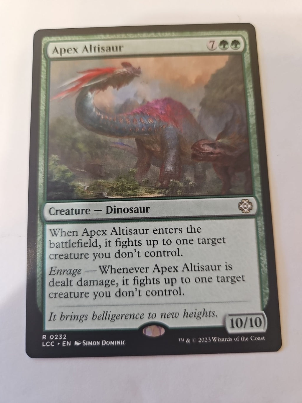 MTG - The Lost Caverns of Ixalan - Apex Altisaur - NM - NF