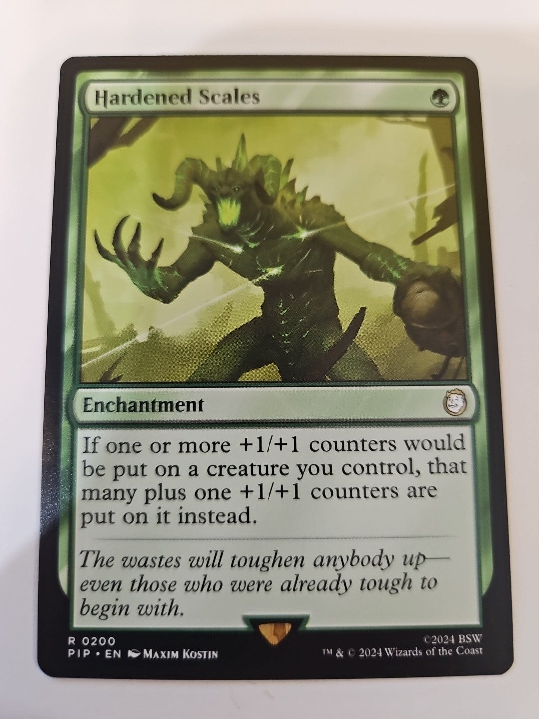 MTG - Universes Beyond: Fallout - Hardened Scales - NM - NF