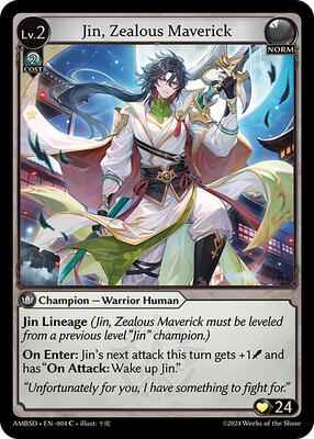 Grand Archive TCG - Mortal Ambition Starter Decks - Jin, Zealous Maverick - 4 - Normal