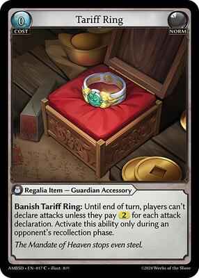Grand Archive TCG - Mortal Ambition Starter Decks - Tariff Ring - 17 - Normal