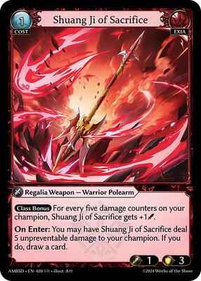 Grand Archive TCG - Mortal Ambition Starter Decks - Shuang Ji of Sacrifice - 20 - Normal