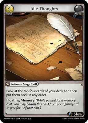 Grand Archive TCG - Mortal Ambition Starter Decks - Idle Thoughts - 28 - Normal