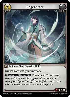 Grand Archive TCG - Mortal Ambition Starter Decks - Regenerate - 30 - Normal