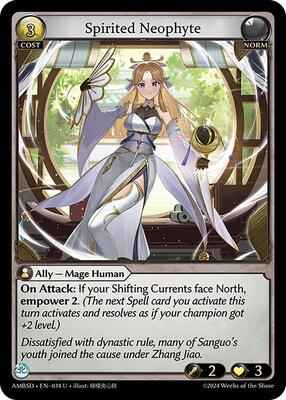 Grand Archive TCG - Mortal Ambition Starter Decks - Spirited Neophyte - 34 - Normal