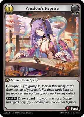 Grand Archive TCG - Mortal Ambition Starter Decks - Wisdom's Reprise - 37 - Normal
