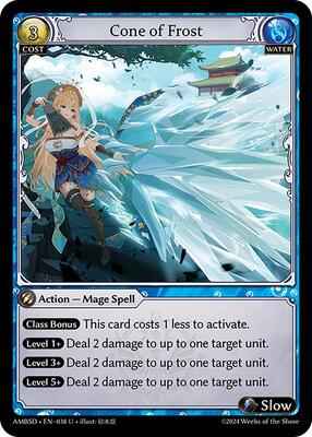 Grand Archive TCG - Mortal Ambition Starter Decks - Cone of Frost - 38 - Normal