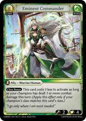 Grand Archive TCG - Mortal Ambition Starter Decks - Eminent Commander - 45 - Normal