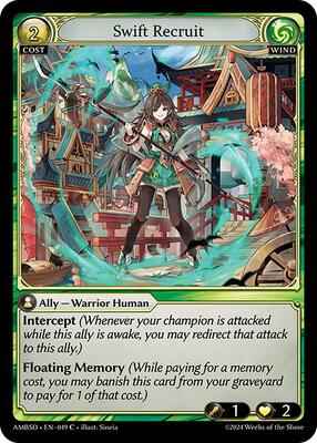 Grand Archive TCG - Mortal Ambition Starter Decks - Swift Recruit - 49 - Normal