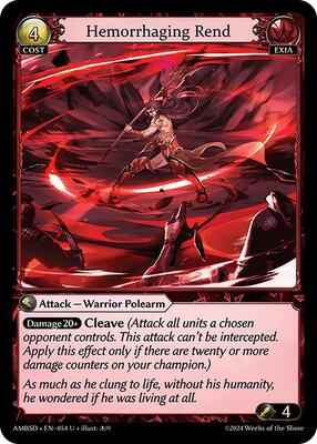 Grand Archive TCG - Mortal Ambition Starter Decks - Hemorrhaging Rend - 54 - Normal