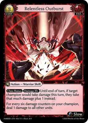 Grand Archive TCG - Mortal Ambition Starter Decks - Relentless Outburst - 56 - Normal