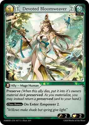 Grand Archive TCG - Mortal Ambition Starter Decks - Devoted Bloomweaver - 57 - Normal
