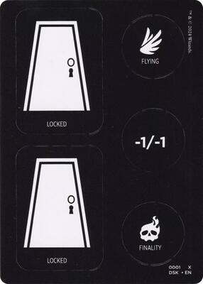 Magic: The Gathering - Duskmourn: House of Horror - Punch Card Token (1 // 2) - Normal