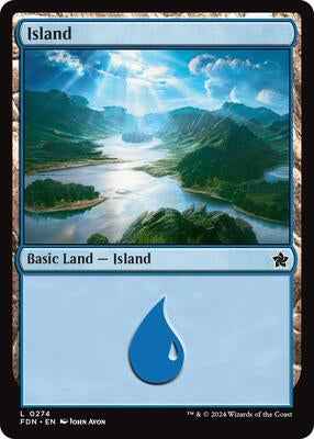Magic: The Gathering - Foundations - Island (0274) - Land