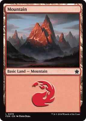 Magic: The Gathering - Foundations - Mountain (0278) - Land
