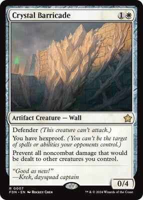 Magic: The Gathering - Foundations - Crystal Barricade - Rare