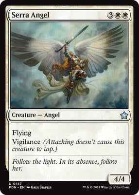 Magic: The Gathering - Foundations - Serra Angel (0147) - Uncommon