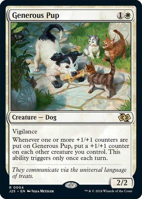 Magic: The Gathering - Foundations Jumpstart - Generous Pup - 4 - Normal