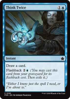 Magic: The Gathering - Foundations - Think Twice - Common