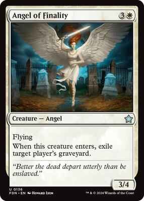 Magic: The Gathering - Foundations - Angel of Finality - Uncommon