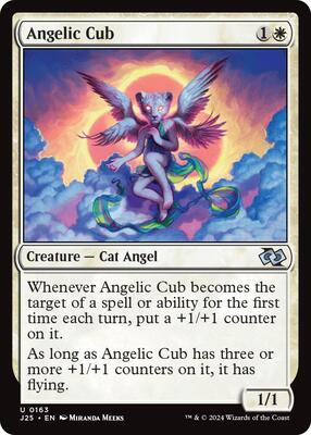 Magic: The Gathering - Foundations Jumpstart - Angelic Cub - 163 - Normal