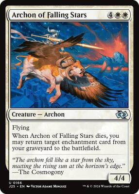 Magic: The Gathering - Foundations Jumpstart - Archon of Falling Stars - 166 - Normal