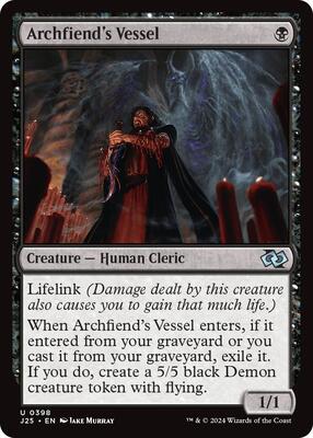 Magic: The Gathering - Foundations Jumpstart - Archfiend's Vessel - 398 - Normal