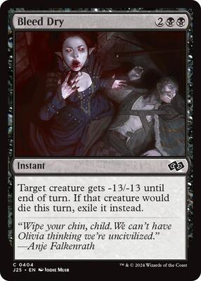Magic: The Gathering - Foundations Jumpstart - Bleed Dry - 404 - Normal