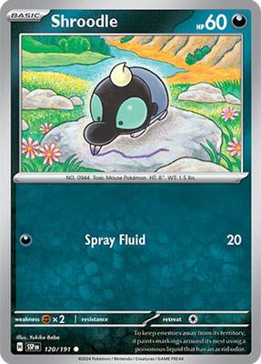 Pokemon - SV08: Surging Sparks - Shroodle - Anime Card Craze