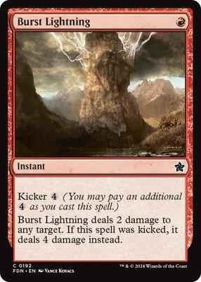 Magic: The Gathering - Foundations - Burst Lightning - Common