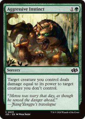 Magic: The Gathering - Foundations Jumpstart - Aggressive Instinct - 623 - Normal