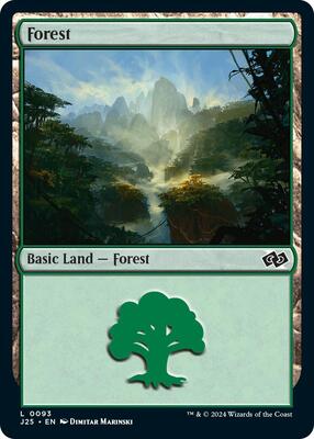 Magic: The Gathering - Foundations Jumpstart - Forest (0093) - 93 - Normal