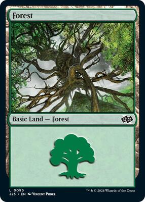 Magic: The Gathering - Foundations Jumpstart - Forest (0095) - 95 - Normal