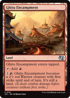 Magic: The Gathering - Foundations Jumpstart - Ghitu Encampment - 155 - Normal