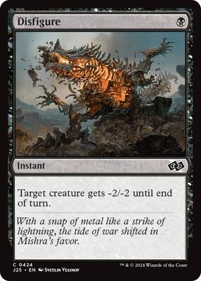 Magic: The Gathering - Foundations Jumpstart - Disfigure - 424 - Normal