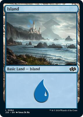 Magic: The Gathering - Foundations Jumpstart - Island (0084) - 84 - Normal