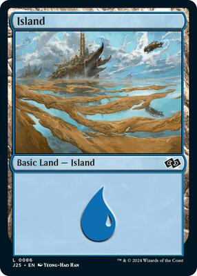 Magic: The Gathering - Foundations Jumpstart - Island (0086) - 86 - Normal