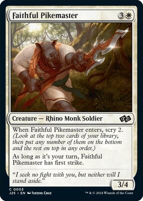 Magic: The Gathering - Foundations Jumpstart - Faithful Pikemaster - 3 - Normal